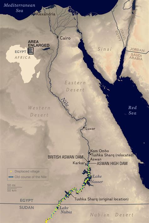 Lake Nasser Map