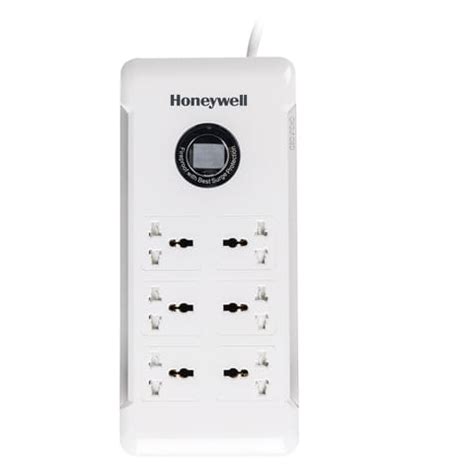 Honeywell Surge Protector With 6 Universal Sockets And 1.5 Meter Cord ...