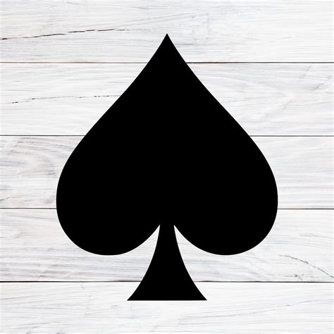Spade Symbol Svg, Ace of Spade Symbol Svg, Spade Svg, Playing Cards, Svg, Png, Jpg - Etsy