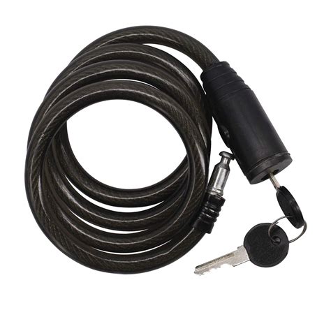 AllExtreme Cable Lock Anti-Theft Steel Keylock for Bike Luggage Helmet ...