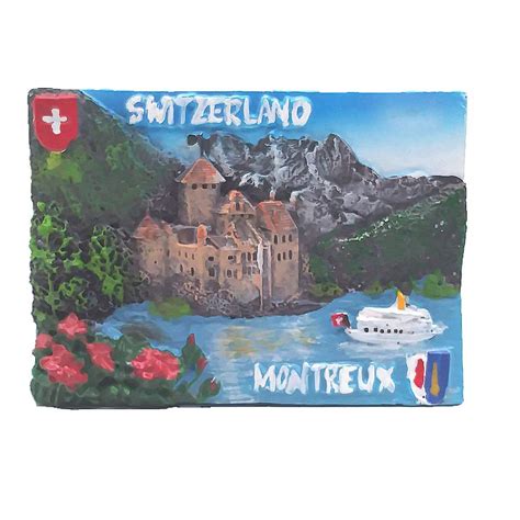 Buy Montreux Lake Geneva Vaud Switzerland 3D Fridge Magnet Tourist ...