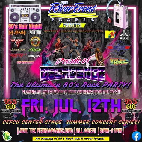 Decade of Decadence 80’s Hair Night CEFCU Center Stage at The Landing ...