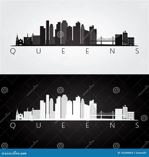 Silhouette Of Queens Ny
