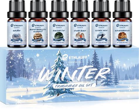 Amazon.com: Essential Oils Winter Set,Premium Fragrance Essential Oils ...