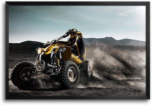 RangeeleInkers Can-Am Bike Art Work Laminated Frame Poster Paper Print ...