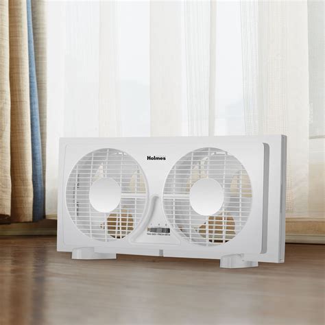 Window Fans: 9" Twin Blade Manual Window Fan | Holmes Fans