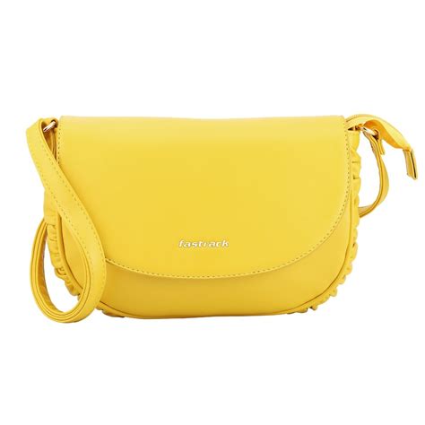 Buy Fastrack Sunny Yellow Cross Body Bag for Women Online