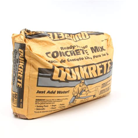 QUIKRETE 80-lb High Strength Concrete Mix In The Concrete,, 50% OFF