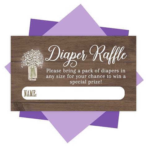 Buy 25 Baby Shower Diaper Raffle Tickets For Baby Shower Games To Play ...