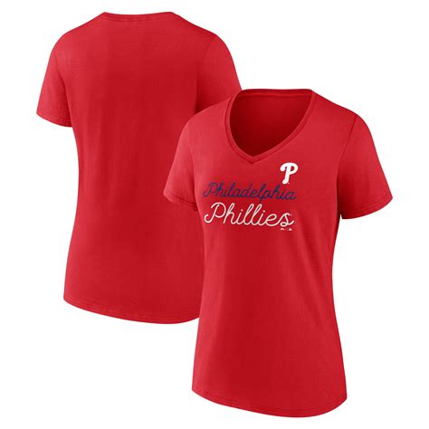 Women's Red Philadelphia Phillies Beat The Best Cotton T-Shirt ...