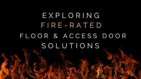 Fire-Rated Floor & Access Door Solutions | Nystrom