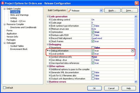 Image result for Delphi Duplicate a Build Configuration
