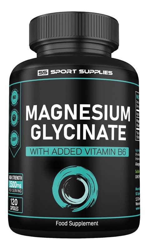 Magnesium Glycinate 1500mg High Strength Providing 300mg, 56% OFF