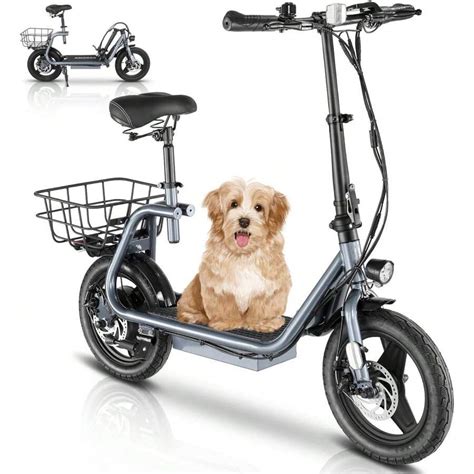 CAROMA Peak 819W Electric Scooter With Seat 14" Tire, 30 Miles Ranges ...