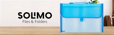 Amazon Brand - Solimo Solimo Semi Transparent Expanding File Folder ...