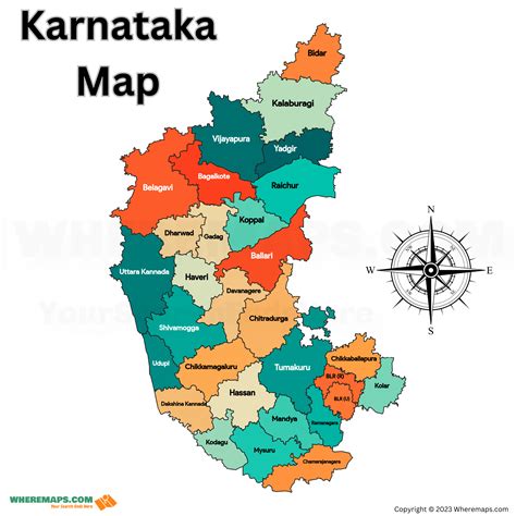 Karnataka District Map - All Completed List 2023