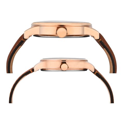 Timex Fashion Leather Blue Round Dial Quartz Analog Unisex Watch ...