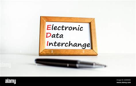 EDI electronic data interchange symbol. Concept words EDI electronic ...