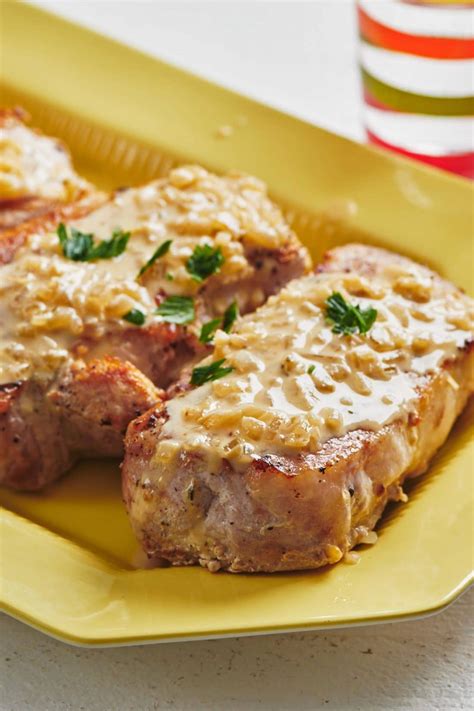 One-Skillet Creamy Mustard Pork Chops Recipe — The Mom 100