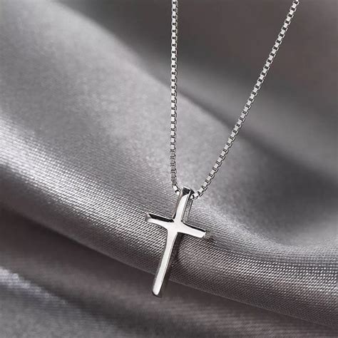 Sterling Silver Cross Necklace For Women