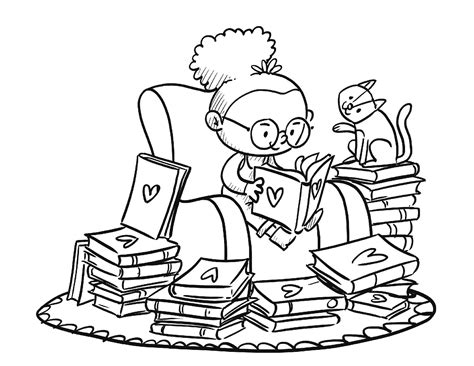 Reading Coloring Pages Printable Coloring Pages