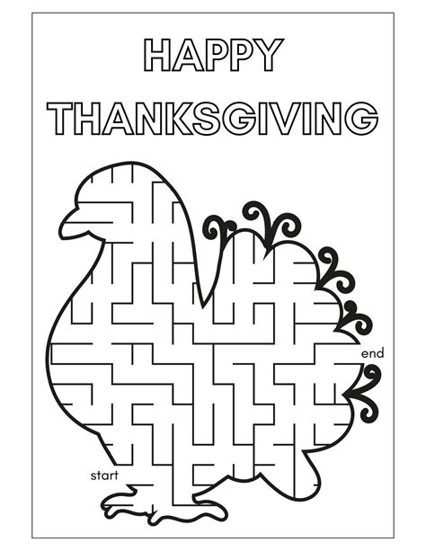 Thanksgiving Activity and Coloring Pages for Kids - Minnesota Parent