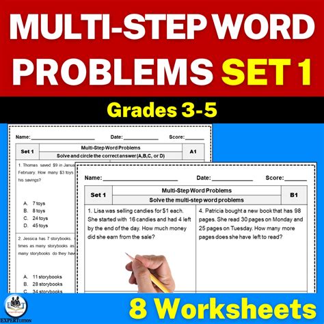 Multi-Step Word Problems Worksheets | 2-Step Word Problems All ...