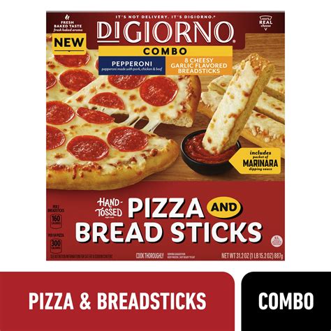 DiGiorno Pepperoni Pizza and Cheese Breadsticks Snacks Dinner Kit, 31.2 ...