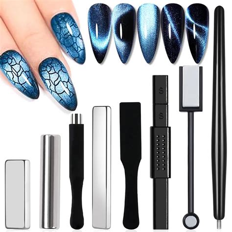 Amazon.com : DANNEASY 8pcs Cat Eye Magnet for Nails Magnetic Gel Nail ...