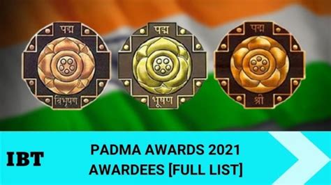 Padma Awards 2021 list: India awards 119 persons with civilian honour ...