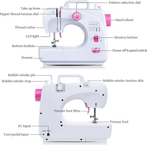 EleELEOPTION Portable Electric Sewing Machine - 16 Stitches, 2 India | Ubuy