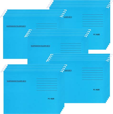 Foolscap Suspension Files, 25 Pcs Recycled Card Filing Cabinet Dividers ...