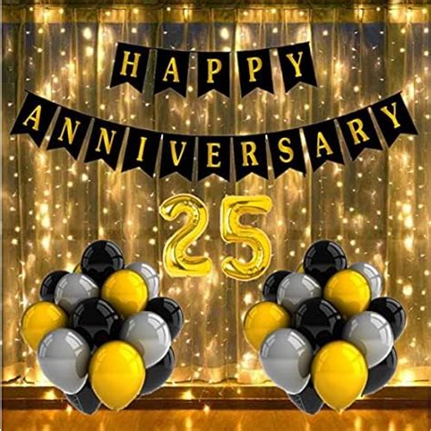 Party Propz Golden Anniversary Decoration Items Kit - 40Pcs Happy ...
