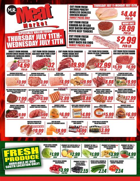 M.R. Meat Market Flyer July 11 to 17