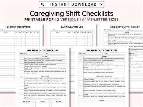 Nursing Home Housekeeping Checklist Template | Fanny Printable