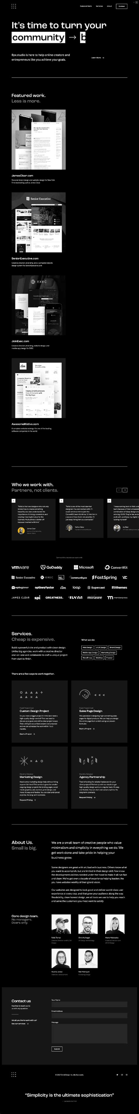 Web Flow Website Examples 的图像结果
