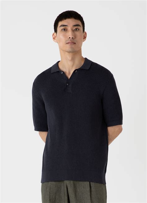 Men’s Knitted Polo Shirts | Sunspel