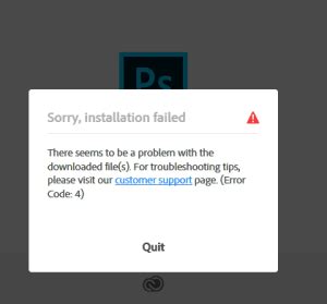 Image result for Installation Error 4