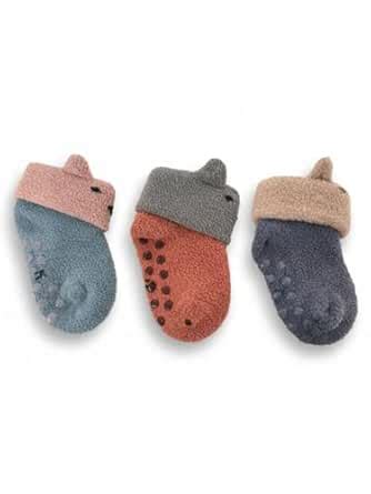 Unisex Baby Boys & Girls Woolen Socks | Soft Rabbit Wool Fuzzy Socks ...
