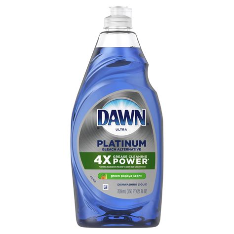 Dawn Ultra Platinum Bleach Alternative Green Papaya Liquid Dish Soap ...