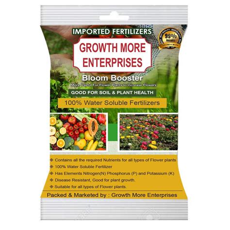 Growth More Enterprises Bloom Booster-100Grams Fertilizer for All Types ...