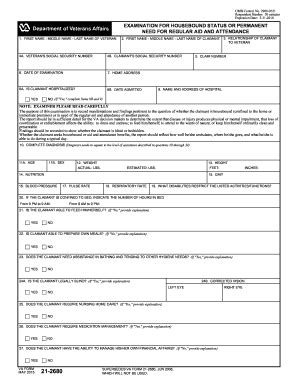 VA 21-2680 2015 - Fill and Sign Printable Template Online