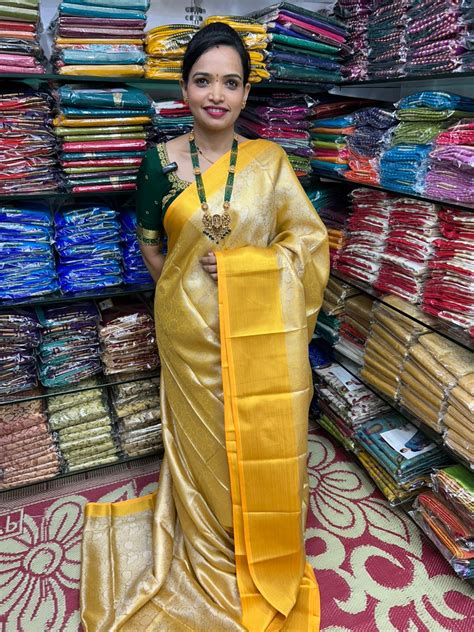 Semi Silk Gold Brocket Saree (2717) – Ramaiahs
