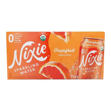 Nixie Organic Grapefruit Sparkling Water 12 Fl Oz - 8 Pack | Refreshing ...