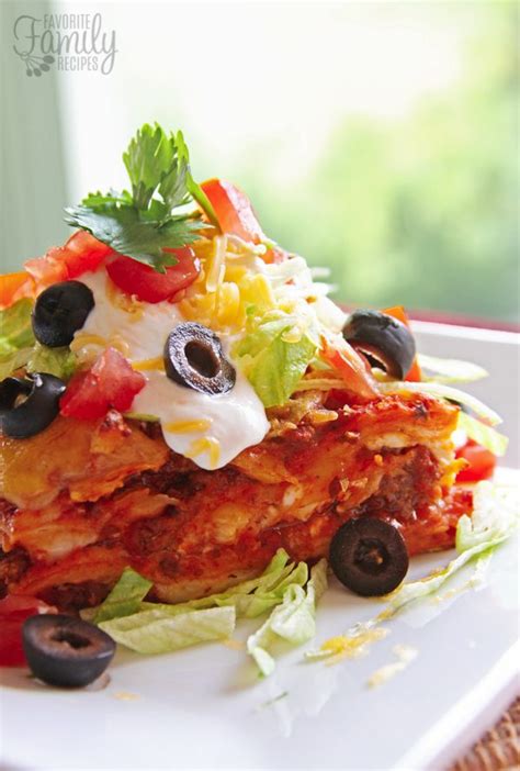Delicious Mexican Lasagna   Favorite Family Recipes