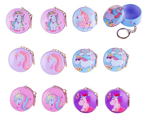 Birthday Popper Metal Unicorn Keychain with Storage Box, Multicolour ...
