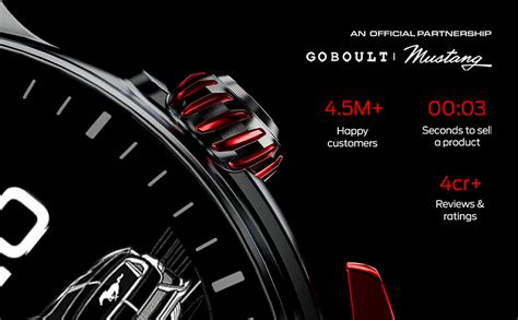 GOBOULT Mustang Racer Smart Watch 1.43'' AMOLED Display, Rotating Bezel ...