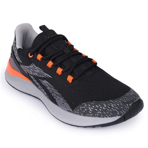 Buy Reebok Men Adromeda M BLK/ASH Grey/LGH Solid Grey/Pump Orange 7 at ...