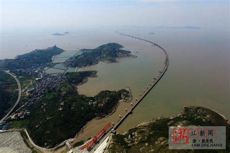 好地网--航拍舟山鱼山大桥，宁波舟山港主通道项目未来将接轨上海