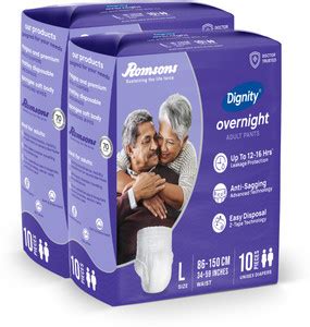 DIGNITY Overnight Pant Style Adult Diapers - L - Buy 20 DIGNITY Cotton ...